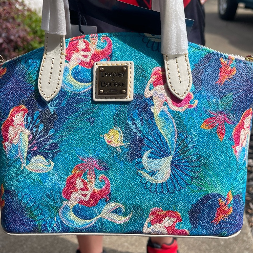 Dooney & Bourke Vibrant Mermaid Print Satchel